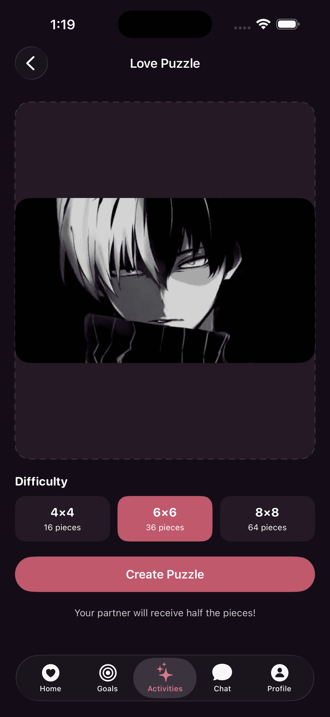Love Puzzle — turn a photo into a jigsaw